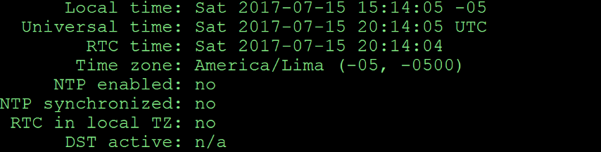 Modificar y sincronizar la fecha y hora de un servidor usando el comando timedatectl